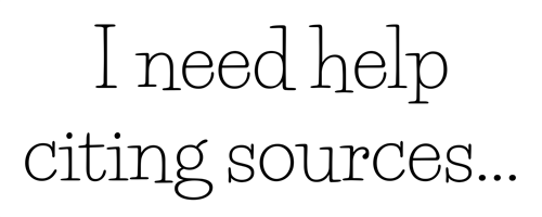 Citing Sources